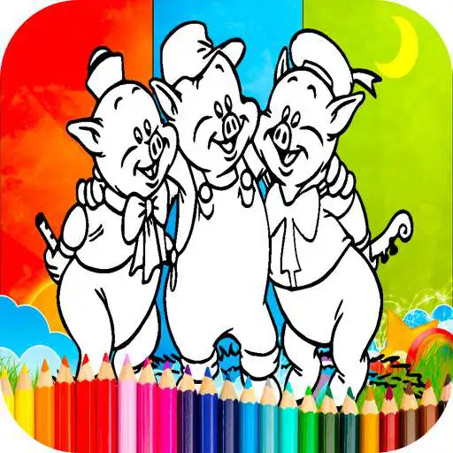 Free play online Coloring 3 Little Pigs Games  APK