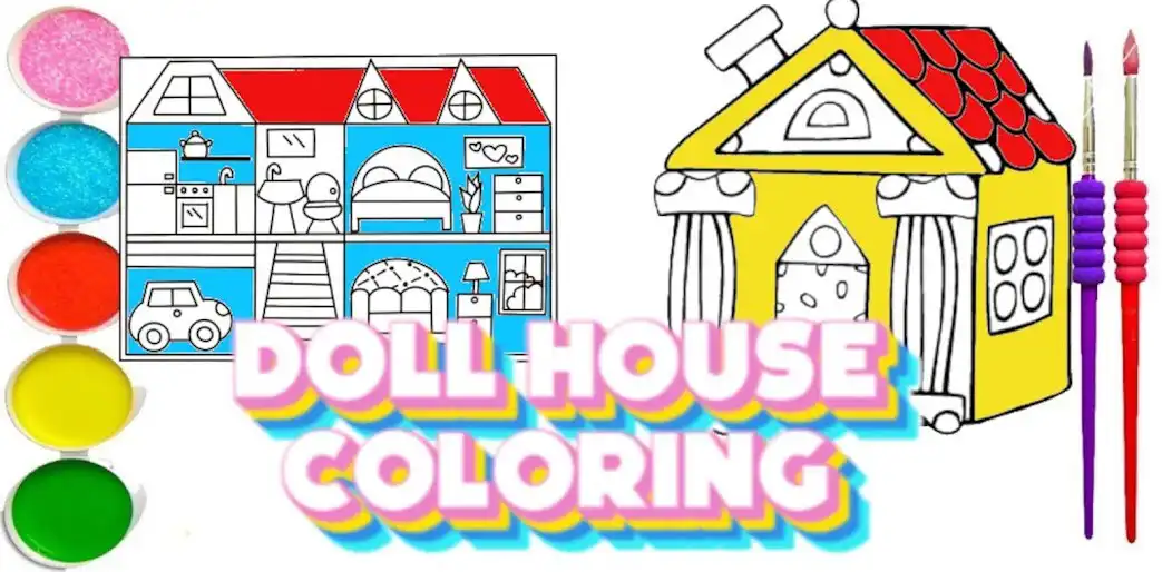 Play Coloring Beautiful Doll House  and enjoy Coloring Beautiful Doll House with UptoPlay