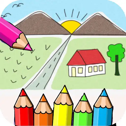 Play coloring beautiful scenery APK