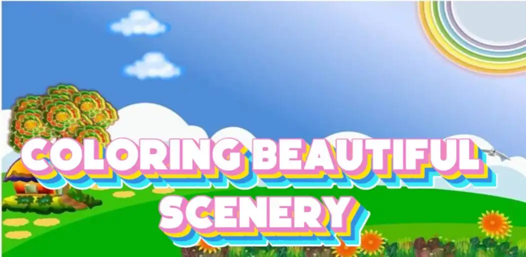 Play coloring beautiful scenery  and enjoy coloring beautiful scenery with UptoPlay