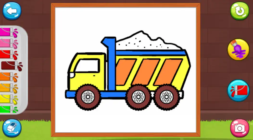 Play Coloring big dump truck  and enjoy Coloring big dump truck with UptoPlay