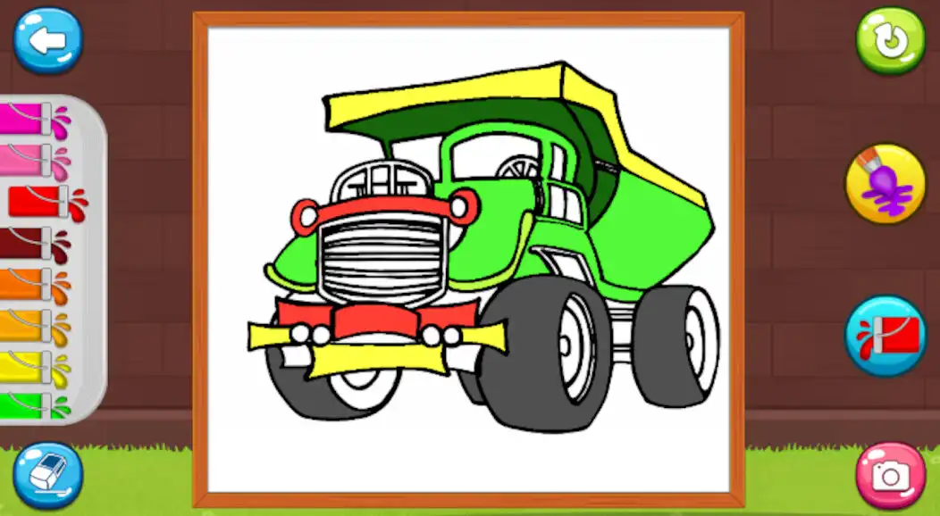 Play Coloring big dump truck as an online game Coloring big dump truck with UptoPlay