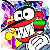 Free play online Coloring book for Crazy Oggy APK