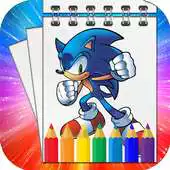 Free play online Coloring book for Sonic Hedgehog APK