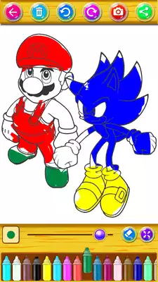 Play Coloring book for Sonic Hedgehog