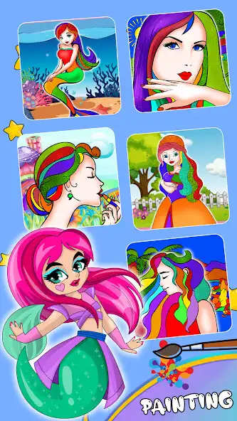 Play Coloring Book Game for Girls  and enjoy Coloring Book Game for Girls with UptoPlay