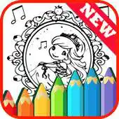 Free play online Coloring Book Game for Strawberry Girls APK