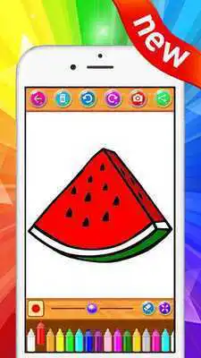 Play Coloring Book of Fruits  Drawing Game