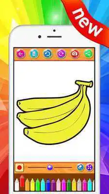 Play Coloring Book of Fruits  Drawing Game