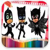 Free play online Coloringbook: PJ Hero MasKs Fans APK