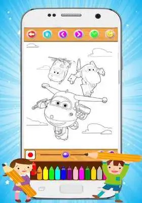 Play coloring book super swingss