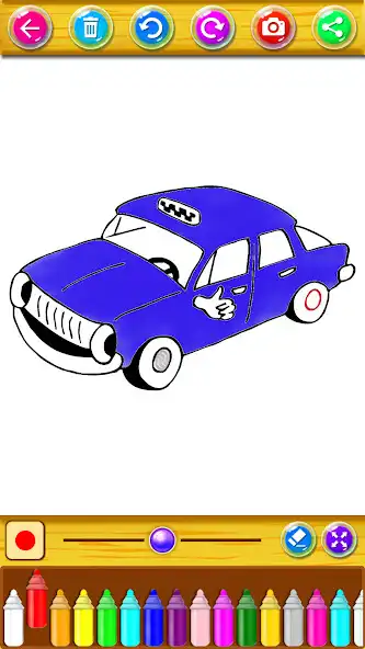 Play Coloring Cartoon Tayyo Cars as an online game Coloring Cartoon Tayyo Cars with UptoPlay