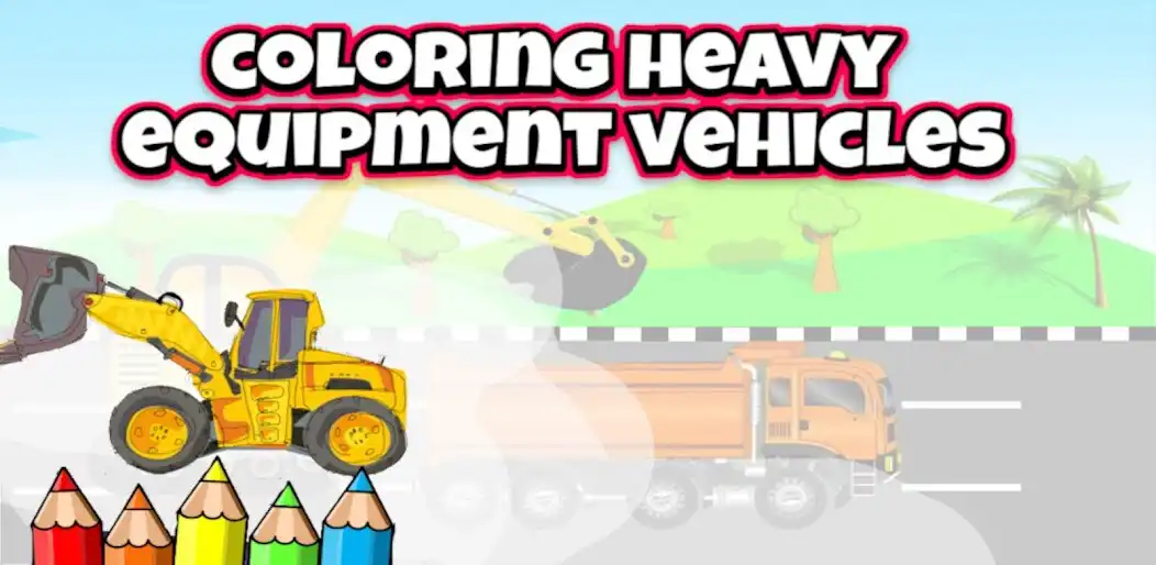 Play coloring construction vehicles  and enjoy coloring construction vehicles with UptoPlay