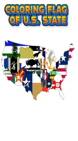 Play coloring flag of U.S. state as an online game coloring flag of U.S. state with UptoPlay