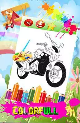 Play Coloring For Motocycle