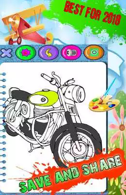 Play Coloring For Motocycle