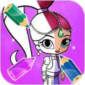 Free play online Coloring Game for Shimmer APK