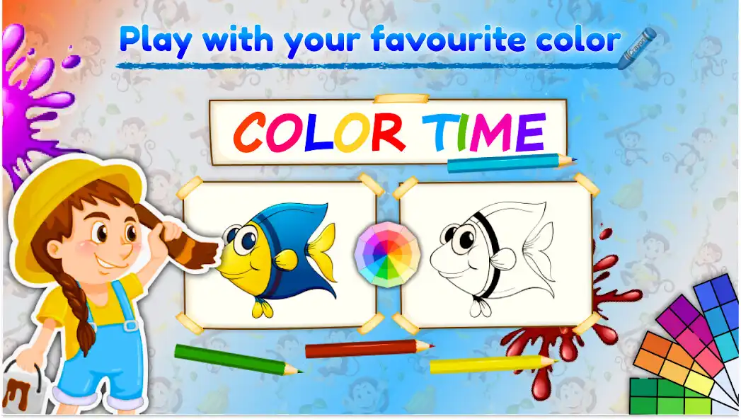 Play Coloring Game, Paint  Frame  and enjoy Coloring Game, Paint  Frame with UptoPlay