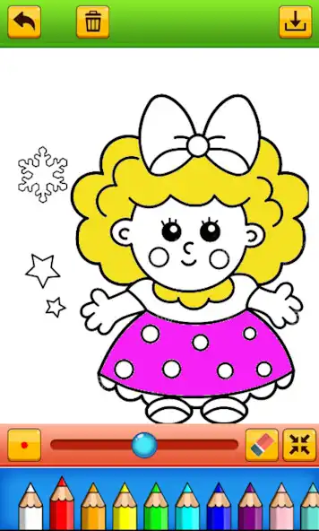 Play coloring girl doll as an online game coloring girl doll with UptoPlay