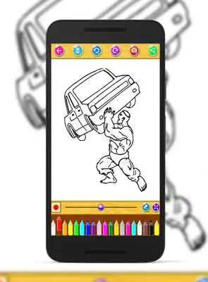 Play Coloring Green Giant