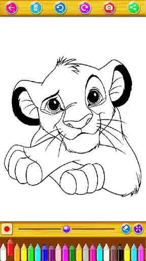 Play Coloring King Lion  and enjoy Coloring King Lion with UptoPlay