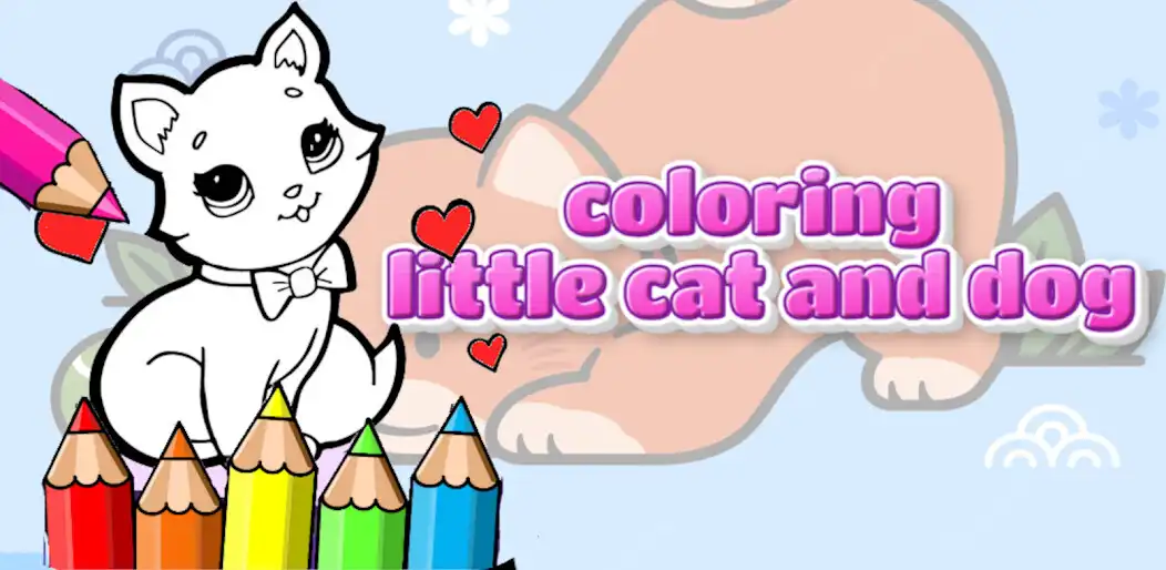 Play coloring little cat and dog  and enjoy coloring little cat and dog with UptoPlay