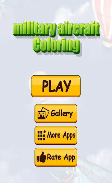 Play Coloring military plane as an online game Coloring military plane with UptoPlay