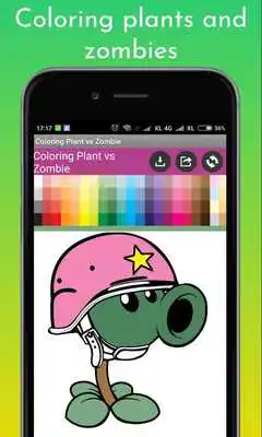 Play Coloring plants and zombies