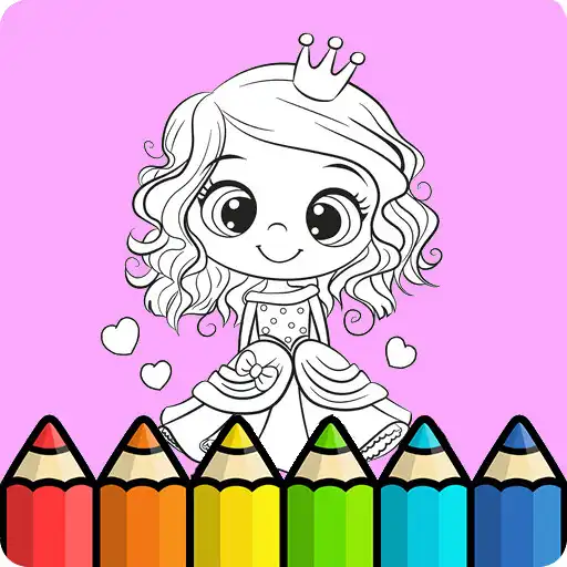 Play coloring rainbow princess APK