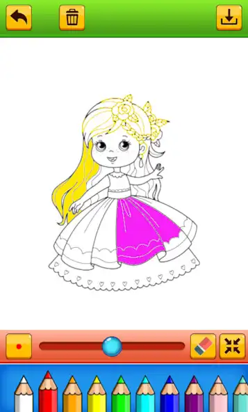 Play coloring rainbow princess as an online game coloring rainbow princess with UptoPlay