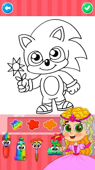 Play Coloring Soni The HD Hedgehogs  and enjoy Coloring Soni The HD Hedgehogs with UptoPlay