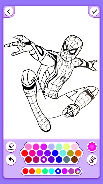 Play Coloring Super Hero Spider HD  and enjoy Coloring Super Hero Spider HD with UptoPlay