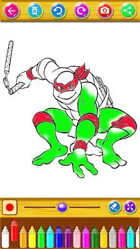 Play Coloring Turtles Super Ninjas  and enjoy Coloring Turtles Super Ninjas with UptoPlay