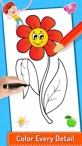 Play Coloring World - Coloring Game For Kids as an online game Coloring World - Coloring Game For Kids with UptoPlay