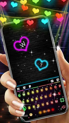 Play Color Lights Live Keyboard Background as an online game Color Lights Live Keyboard Background with UptoPlay