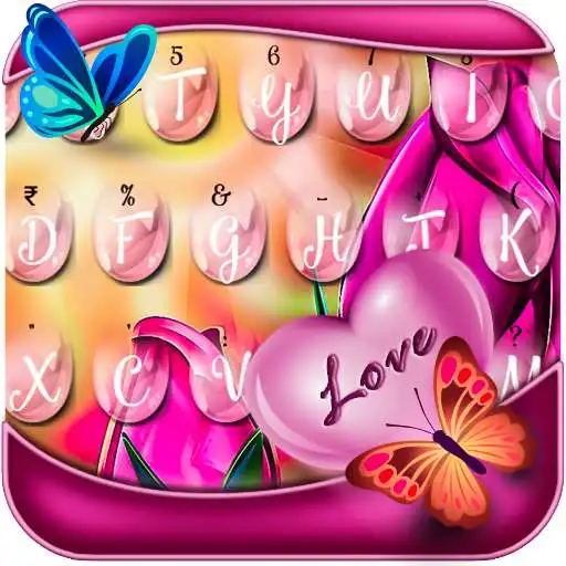 Run free android online Color Rose Keyboard Theme APK