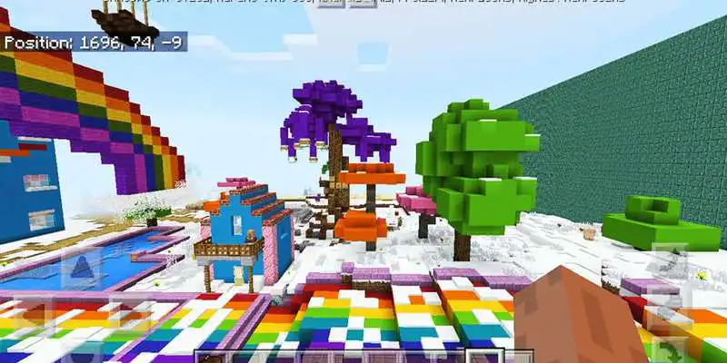 Play Color World. Winter Edition. Map for MCPE