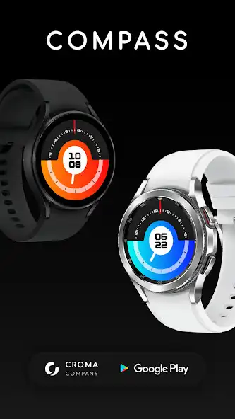 Play Compass Watch Face  and enjoy Compass Watch Face with UptoPlay