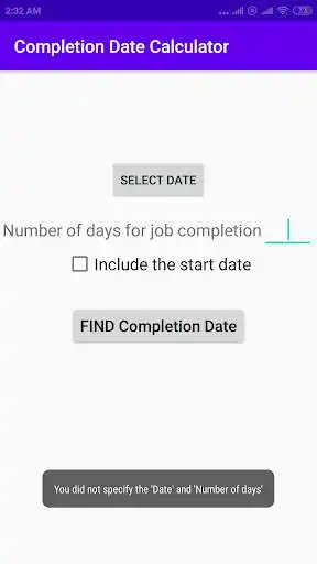 Play Completion Date Calculator as an online game Completion Date Calculator with UptoPlay