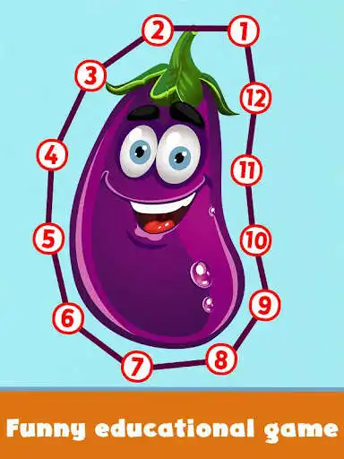 Play Connect the Dots - Fruits & Vegetables as an online game Connect the Dots - Fruits & Vegetables with UptoPlay