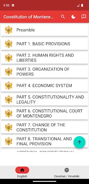 Play Constitution of Montenegro  and enjoy Constitution of Montenegro with UptoPlay