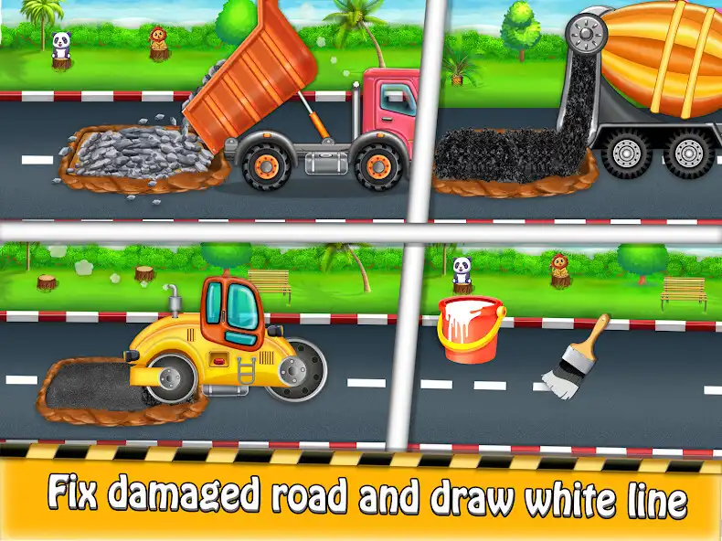 Play Construction Truck Kids Game as an online game Construction Truck Kids Game with UptoPlay