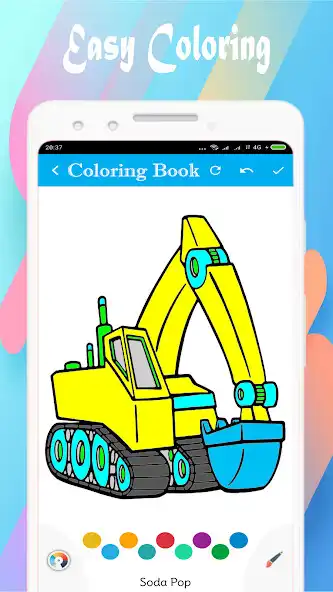 Play Construction Vehicles Coloring as an online game Construction Vehicles Coloring with UptoPlay