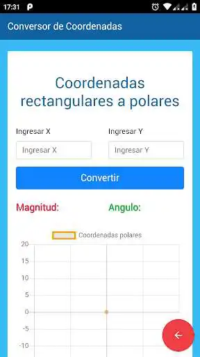 Play Conversor de coordenadas (Rectangulares - Polares) as an online game Conversor de coordenadas (Rectangulares - Polares) with UptoPlay