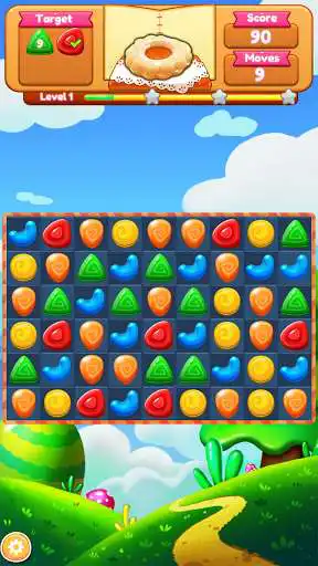 Play Cookie Match 3 Game as an online game Cookie Match 3 Game with UptoPlay