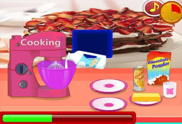 Play cooking games : make to prepare strawberry