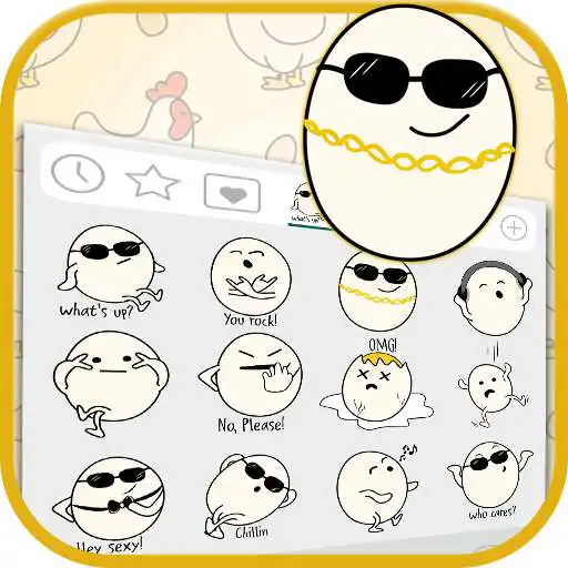 Play Cool Egg Emoji Stickers APK