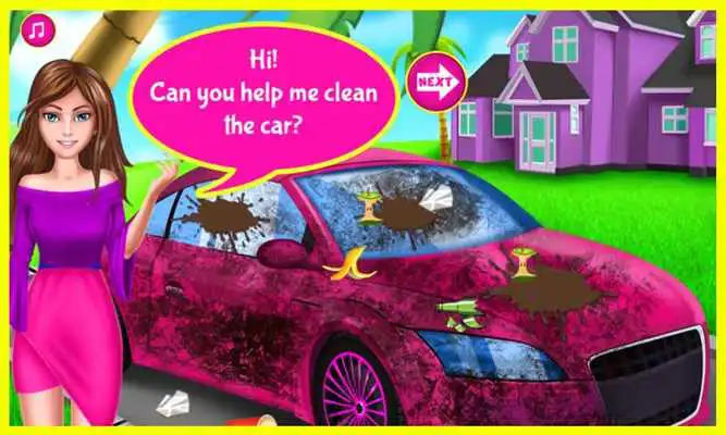 Play Cool Girl Car Cleaning