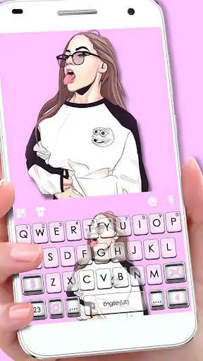 Play Cool Girl Swag Keyboard Theme  and enjoy Cool Girl Swag Keyboard Theme with UptoPlay