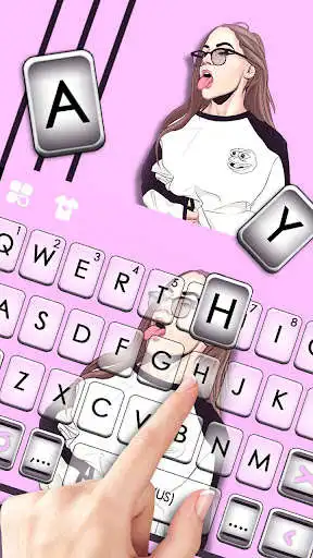 Play Cool Girl Swag Keyboard Theme as an online game Cool Girl Swag Keyboard Theme with UptoPlay